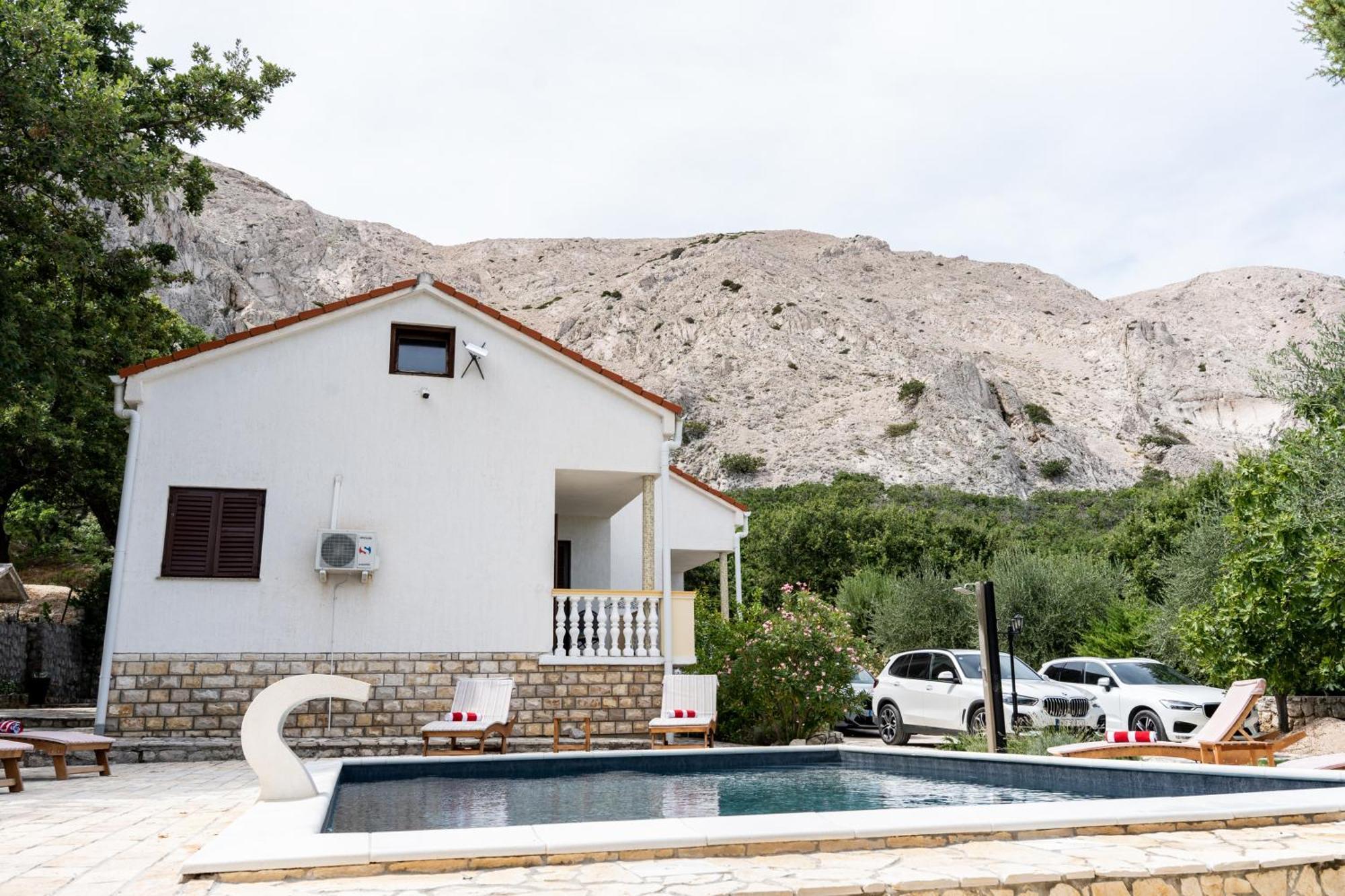 Villa Pag Dubrava Relax With Pool Bosana Exteriör bild