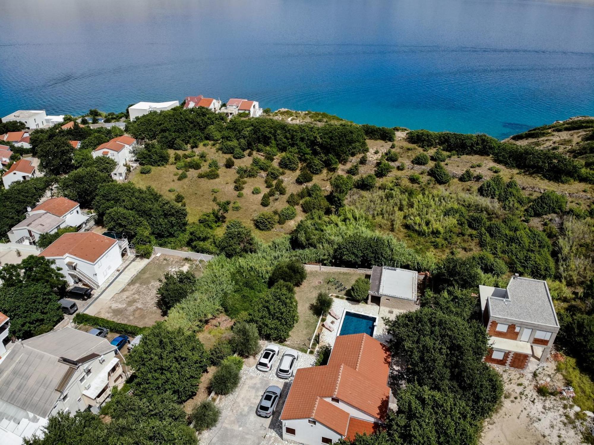 Villa Pag Dubrava Relax With Pool Bosana Exteriör bild