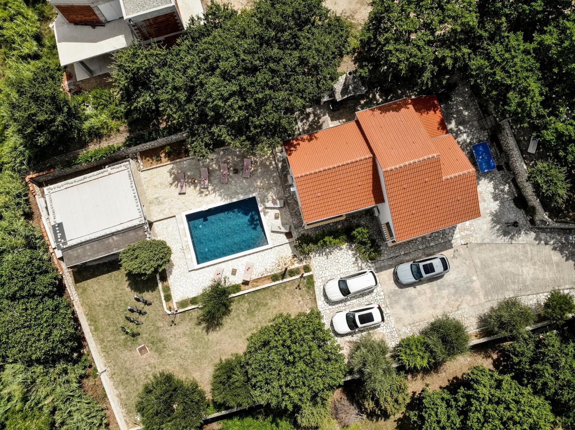 Villa Pag Dubrava Relax With Pool Bosana Exteriör bild