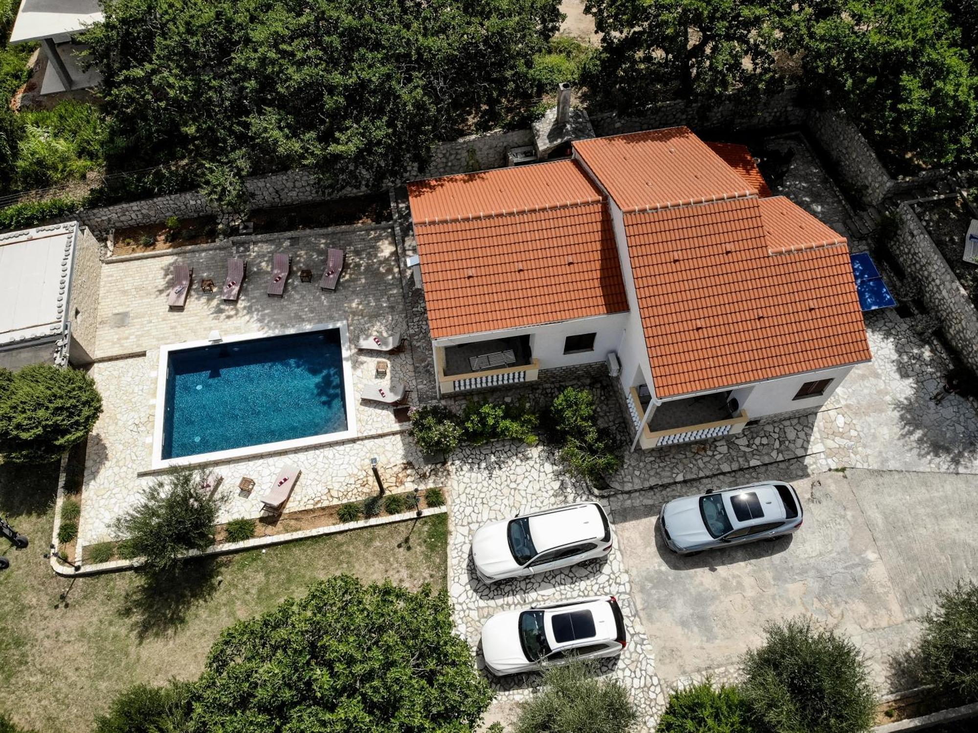 Villa Pag Dubrava Relax With Pool Bosana Exteriör bild