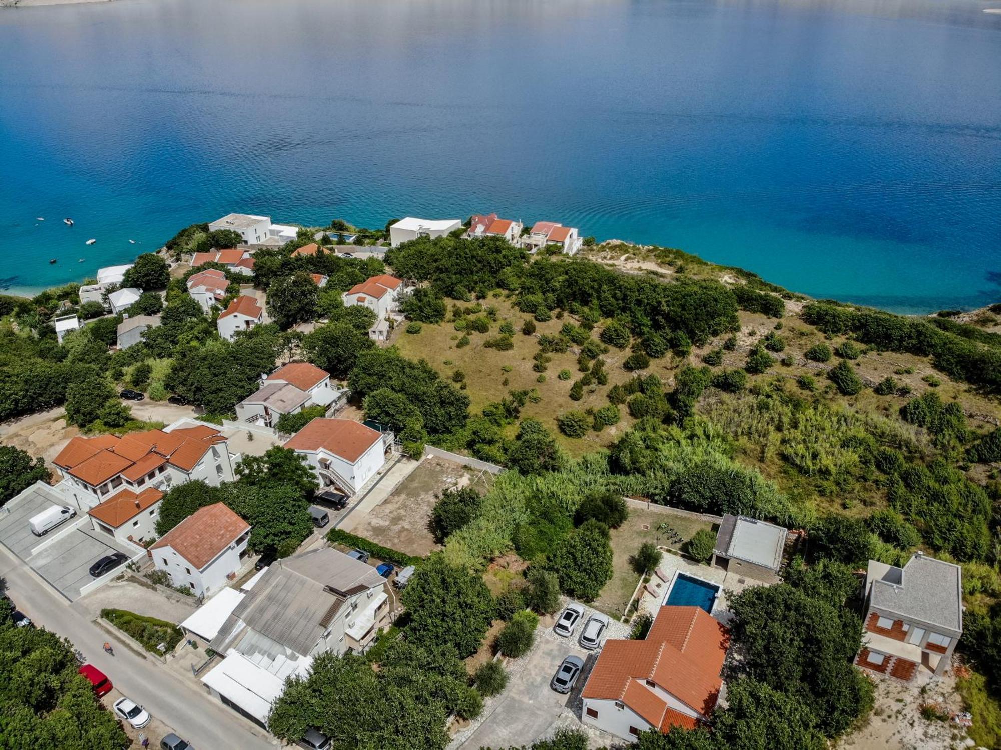 Villa Pag Dubrava Relax With Pool Bosana Exteriör bild